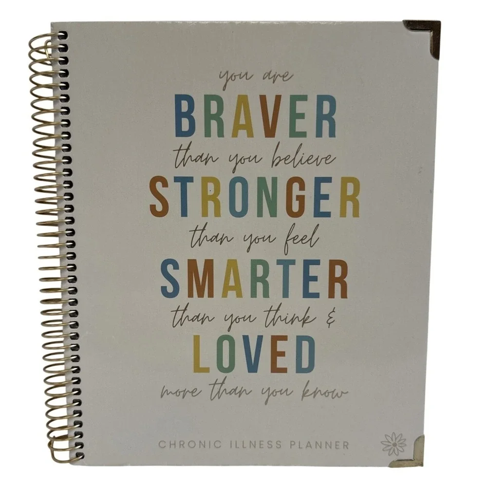 Bloom Daily Planner Chronic Illness Planner Wellness Health Journal Tracker Gold